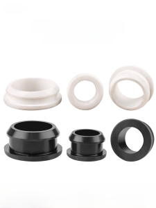 Double-Sided Silicone Reverse Thread Wire Protector Rubber Sealing Ring Soft Sleeve Elastic Seal Circular Hole for Wiring