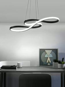 Modern LED Chandelier Ceiling Light For Dining Drop Lights Tricolor for Bedroom Hanging Lamp Pendant Lamps with Remote