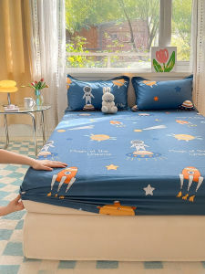 BEIPIN | Bộ Drap Giường Bọc Nệm Chống Trượt Thoáng Khí Cotton Cho Trẻ Em