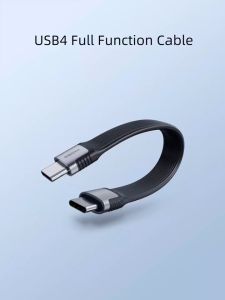 Hagibis USB4 Data Cable 40Gbps USB C to Type C Short Cable PD 240W 8K