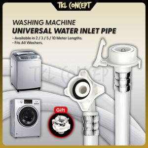 Washing Machine Water Inlet Pipe Hose 2M 3M 5M 10M Mesin Basuh Washer Pipe Connector Paip Mesin Basuh Masuk Air