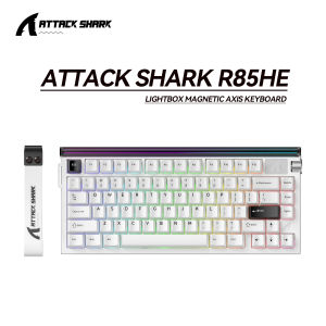 ATTACK SHARK | ATTACK SHARK R85 HE Wired 8KHz Magnetic Keyboard0.005mm RT AccuracySupport RT/Snap Tap/DKS/MT/TGLWith Custom Lightbox