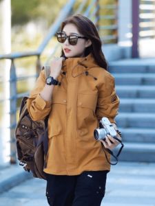 Áo Khoác Nam Nữ Thời Trang Rộng Rãi Có Mũ Trùm Đầu Dày Dặn Mùa Thu Mới Áo Khoác Ngoài Chống Gió Chống Thấm Nước