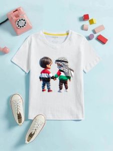 baju anak Palestina kaos Palestine bahan katun 1-12 tahun