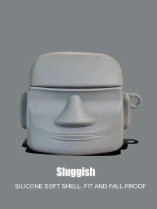 Easter Statue Design Wireless Bluetooth Earphone Case Silicone Soft Shell Protective Cover for Samsung Buds3/Pro3 And Apple AirPods1/2/Pro3