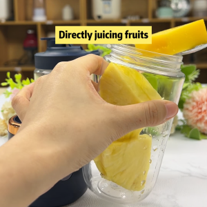 Portable juice blender 2 juice cups Juicer  Mixer 6 Blades  Wireless USB Fully Automatic Ice Crushing