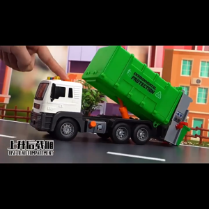 Simulation large garbage truck childrens toys inertial garbage sorting sanitation engineering model car boy childrens toy car