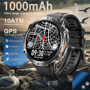 Military Smart Watch T-Rex 3 1000mAh battery GPS Compass Altimeter Barometric 10 ATM Waterproof AMOLED Bluetooth Call Smartwatch