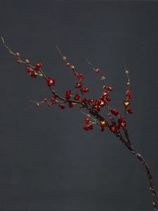 Single Emulational Plum Branches Wintersweet Fake Flower Silk Flower Chinese High-End Indoor Living Room Floor Flower Arrangement Slightly Luxury Decoration