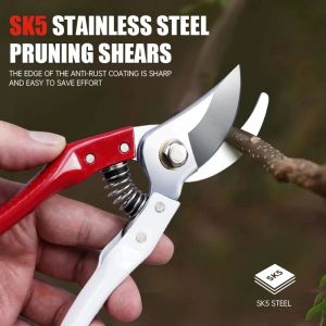 HOHODALINK Gunting Pemangkas Stainless Steel / Gunting Dahan Pohon Tanaman Bunga Kebun Ranting Stek Bonsai Stainless Steel Tajam Premium