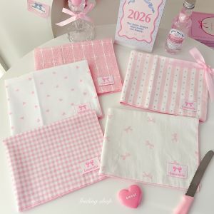 Pink Series Korean Style Food Dessert Photography Background Cloth Dining Mat Tablecloth Breakfast Dessert Photo Decoration