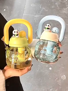 Botol Air Minum Anak 2 Sisi | Botol Infused water | Tumbler Lucu | Botol bulat 800ml Botol Aestetic