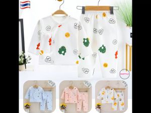 BU ชุดเด็กแรกเกิด 0-6 เดือน ผ้าคอตตอน ชุดขายาวเด็ก เสื้อผ้าเด็ก ชุดนอนเด็กทารก เสื้อผ้าเด็กทารก ของใช้เด็กแรกเกิด ชุดทารก newborn ขายาว AS032