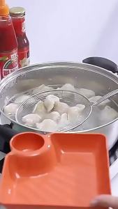 Need Dumpling Plate With Sauce Separator Creative Tableware Kitchen Dishes Square Tray Serving Plates 1Pc