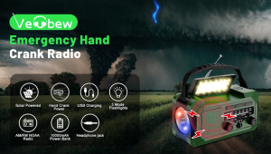 Solar Radio AM/FM 2000mAh Portable Hand Crank Radio Outdoor SOS Emergency Power Bank LED Flashlight for Outdoor Camping Glock With Flashlight Headband Flashlight Flashlight Pocket - Lazada