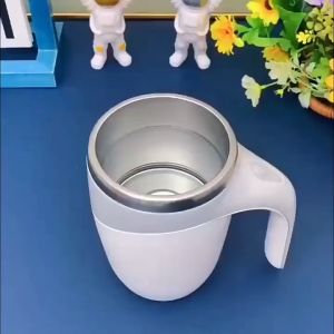 380ml Rechargeable Water Cup Self Stirring Coffee Mug Stainless Steel Double Wall Insulation Automatic Magnetic Stirring Portable Coffee Cup Auto Magnetic Mug Electric Stirring Mug