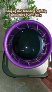 PONYHOME 4000mah Led Kipas Meja Desk Fan Portable Fan Rechargeable night light mode Mountable wall Household Home & Office