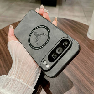 PU Leather Deer Head Magnetic Case for Magsafe Google Pixel 10 9 8 Pro XL 10A 9A 8A 10Pro 9Pro 10ProXL Shockproof Phone Cover