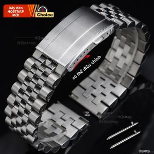 Dây Đeo Đồng Hồ Bằng Thép Không Gỉ 20mm 22mm Dây Đeo Cổ Tay Đa Năng Dành Cho Doanh Nhân Rolex Seiko Tudor - Dây Đeo Có Đầu Phẳng Tháo Nhanh Năm Dây Đeo Hạt