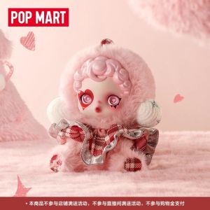 PopMart X SKULLPANDA ชุดซิมโฟนีฤดูหนาวผ้ากำมะหยี่ป๊อปมาร์ทกล่องทึบของเล่นอย่างเป็นทางการแบบสุ่มผ้ากำมะหยี่หน้าไวนิลตัวตุ๊กตาอินเทรนด์เล่นของขวัญวันเกิดตกแต่งของเล่น