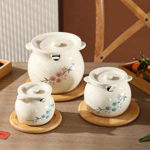 Heat-Resistant Ceramic Underglaze Cooking Oil Storage Jar