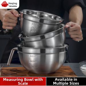 Thickened Stainless Steel Mixing Bowl with Handle