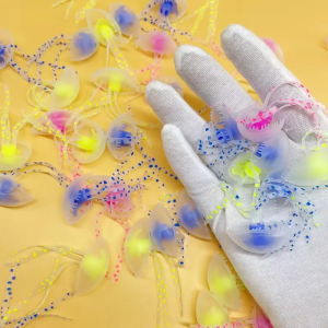 Colorful Artificial Glowing Effect Silicone Vivid Jellyfish Fish Tank Aquarium Decor Submarine Ornament Decoration Aquatic Pet