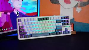 AULA | AULA F87 Pro Wireless Gaming Mechanical Keyboard 87 Key TKL Tri-Mode Bluetooth Hot Swap Gasket RGB Keyboard for Desktop PC Gamer