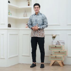 Atasan Batik Tunik Kemeja Couple Outfit Seragam Kerja
