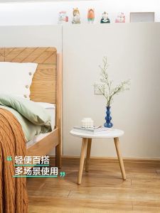 Wooden Round Table Shape /Small Coffee Table/Mini Table/Corner Sofa Side Table/Small Round Table/Simple Mini Living Room Small Wood Table Corner Nordic Sofa Side Table Meja Kopi