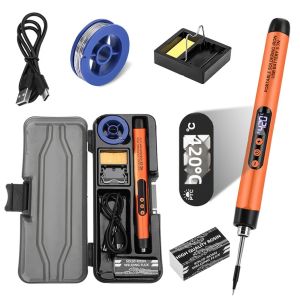 Aideepen | Bộ Dụng Cụ Hàn Điện Mini USB Kỹ Thuật Số Với Giao Diện Type-C Điều Chỉnh Nhiệt Độ Dành Cho Việc Tự Chế Đồ Điện Tử