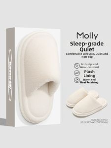 Molly | Silent Anti-slip Soft Soled Warm Fleece Indoor Slippers