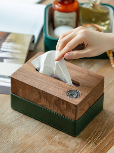 NALANDUOHAO | Multi-purpose Storage Wooden Tissue Box for Home