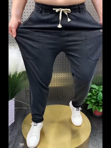 【 M-8XL 】 Popular Fashion Trend Loose Dad Jeans Mens Durable Comfortable Work Wear Straight Sleeve Casual Pants