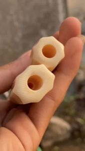 Pipa GG Asli Lokal Panjang 14cm Model Blimbing Bahan Merah Mulus