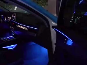 1M/3M/5M Car Interior Led Decorative Lamp EL Wiring Neon Strip For Auto DIY Flexible Ambient Light USB Party Atmosphere Diode