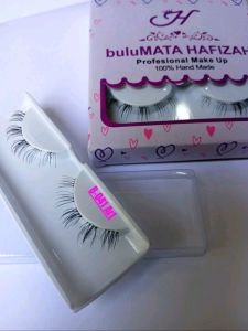 bulu Mata Bawah Hafizah B-041 Art isi 1 Pasang Eceran Satuan Gratis Tutup Mika Model Artisan