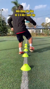 Bộ 10 Nấm Tập Chiến Thuật Bóng Đá 10 Chiếc Cone Tập Luyện Thể Thao Nấm Lùn Tâp Patin Chiều Cao 5cm Hãng Amalife