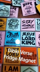 Christian Inspirational Ref Magnet 10pcs - High-Quality Vinyl Stickers For Home Decor | Christian Faith Inspirational Ref Magnet Set | Spiritual Bible Verse Quotes & Religious Typography Decals