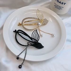 Jepit Rambut Sanggul Oval Rumbai Bahan Metal Jepitan Rambut Sanggul Oval Premium