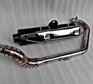 Knalpot racing Scorpio pnp Tiger Verza Megapro Vixion gl cb suara ngebas Gerung