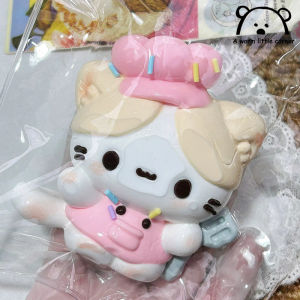 Cute Marshmallow Cat Little Chef Squeeze Toys Super Soft Cream Puree Slow Rebound Stress-Relieving Fun Stress-Relieving Toys