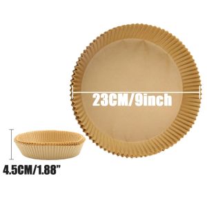 Air Fryer Disposable Baking Paper Liner Non-Stick Mat Steamer Square Round Parchment for Microwave Oven Kitchen Cookers