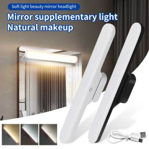 LED Makeup Light Rechargeable Magnetic Eye Protection Mirror Lamp Touch Wall Lights 30CM For Selfie Wardrobe Bathroom Lighting