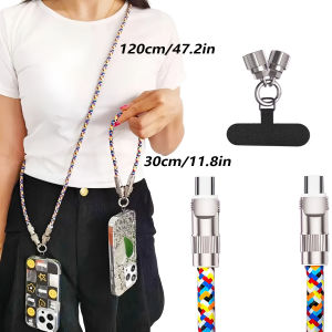 240W Fast Charging USB-C to C-type Data Cable Suitable For Type-C Phone Lanyard And Charging Cable 2-in-1 C-to-C Neck Wristband