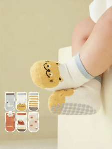 SHI YUE JIE JING | Anti-slip Cotton Baby Socks