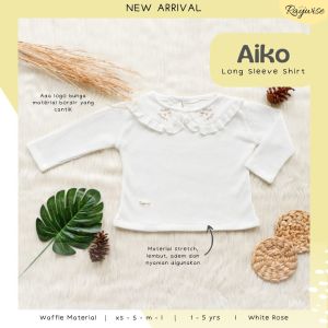 Kaos Waffle Anak Korea Lengan Panjang Aiko