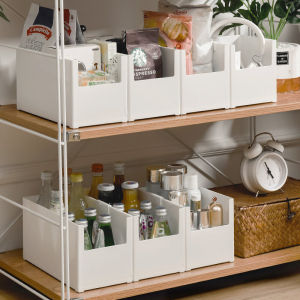 Japanese Style U-Shaped Right Angle Multi-Functional Storage Box Desktop Cosmetic Mask Miscellaneous Organizer Drawer Separator Storage