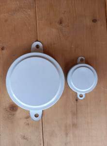 ฝาแคปถังน้ำมัน 200ลิตร (ฝาบางไม่มีซีลยาง) ฝาเหล็กครอบถัง 10คู่(ฝาเล็ก+ฝาใหญ่)