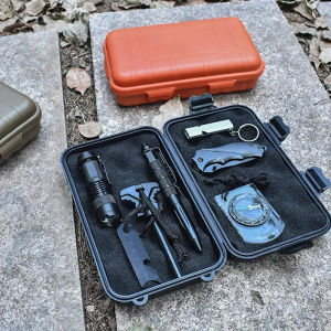 Large Tool Outdoor Survival Kit Box Shockproof And Pressure Proof Waterproof And Fall Proof Sealed Box Wild Survival Storage Box